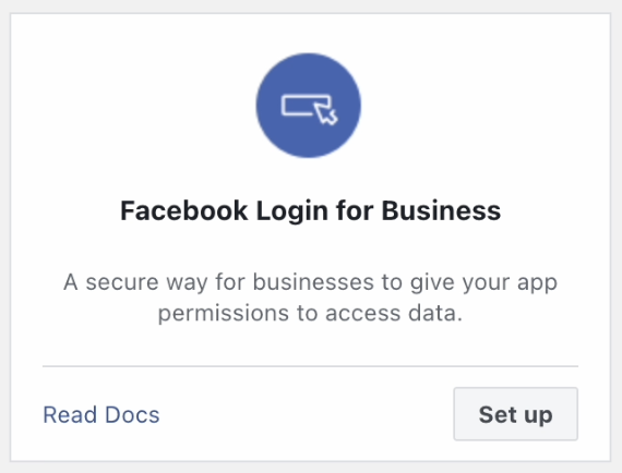 Facebook Login Product